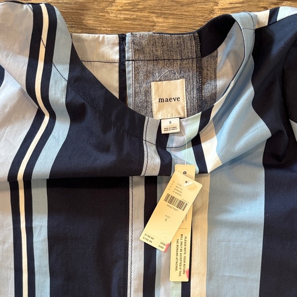 Anthropologie The Emmy Short-Sleeve Swing Mini Dress by Maeve Women's Size Small - Picture 3 of 12